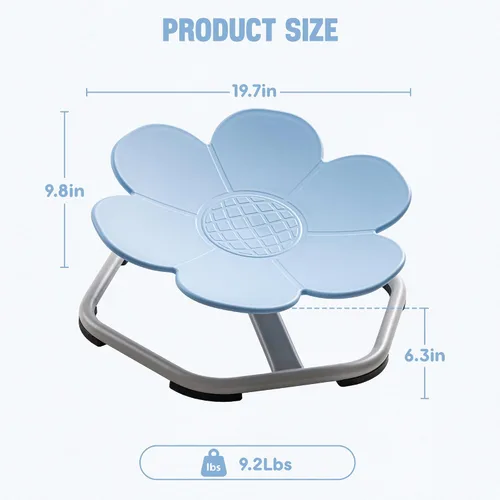 Vista 2 de ROBUD Silla giratoria sensorial para niños, silla giratoria para niños con autismo con diseño antideslizante, entrenamiento de coordinación
