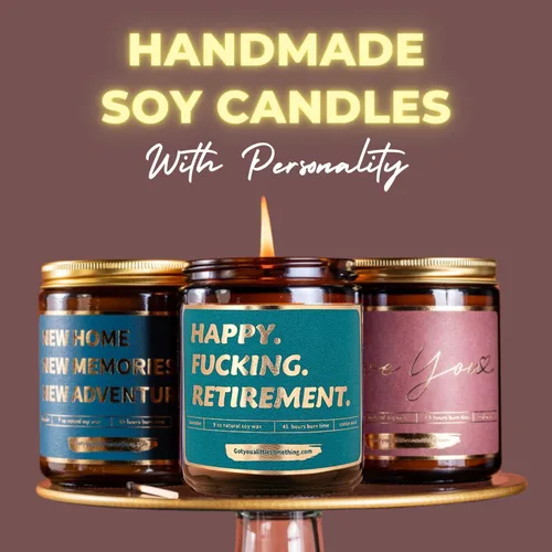 Vista 2 de Regalos de Jubilación para Mujeres y Hombres - Vela Perfumada de Cera de Soja con Aroma a Lavanda y Vainilla - Divertido Regalo de Jubilación 2026
