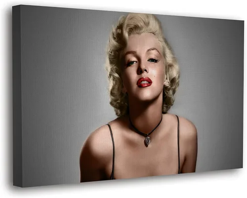 Vista 18 de SpiritualHands Marilyn Monroe - Lienzo decorativo para pared y póster – Decoración femenina moderna de maquillaje femenino, impresión de moda