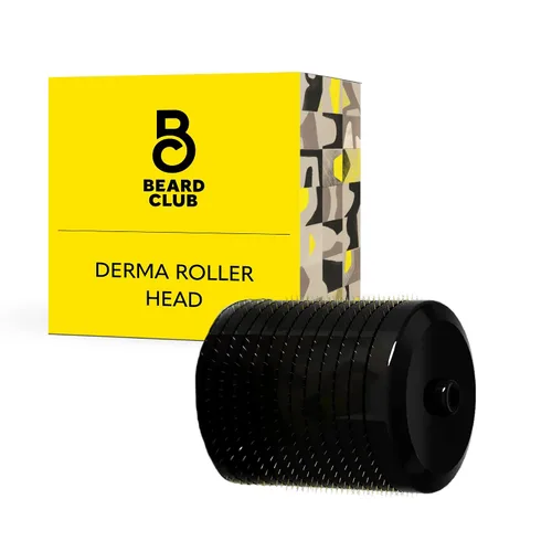 Vista 11 de The Beard Club Premium Derma Roller y Aceite para el Crecimiento de Barba - Rodillo de microagujas con 540 microagujas de titanio para la cara