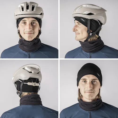 Vista 3 de GripGrab Merino Blend - Gorro de invierno ligero para debajo del casco, gorro térmico de lana para bicicleta, gorra transpirable Negro