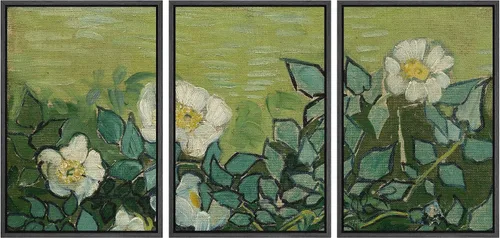 Vista 74 de wall26 Lienzo enmarcado para pared, juego de arte con flores de almendra de Vincent Van Gogh, naturaleza, ilustraciones de área silvestre, bellas