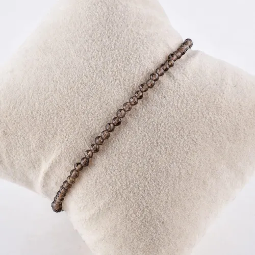 Vista 97 de Natural Gemstone Micro Beads Dainty Bangle Bracelet, Handmade Birthstone Jewelry, Healing Chakra Crystals, Silver Plated 8 inch, Birthday Gift for