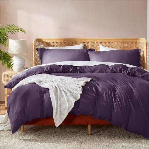 Vista 27 de Nestl Juego de funda de edredón individual – Funda de edredón suave de doble cepillado, color blanco, tamaño individual/individual XL, 2 piezas