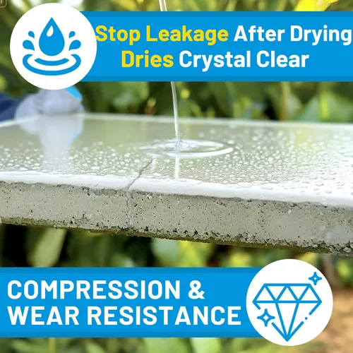 Vista 4 de Hupeyna Sellador impermeable, revestimiento impermeable transparente líquido, agente de reparación antifugas, adhesivo invisible a prueba de agua
