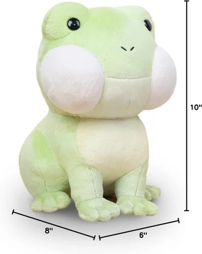 Vista 4 de Bellzi Rana – Lindo juguete de peluche – Adorable juguete de rana suave peluche y regalos – Regalo perfecto para todas las edades – Rana