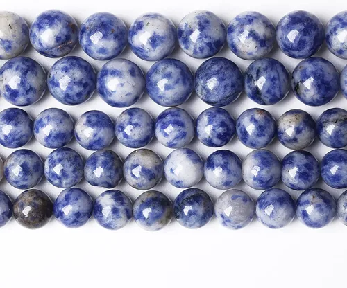 Vista 109 de 100 cuentas de piedra multicolor natural de 0.236 pulgadas (0.236 in), cuentas espaciadoras sueltas redondas para hacer pulseras, collares, aretes