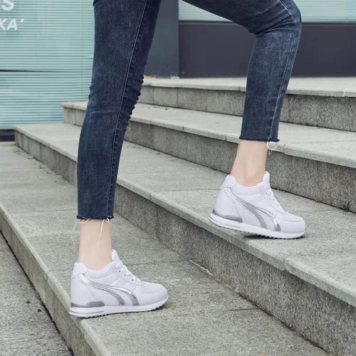 Vista 7 de AONEGOLD Zapatos deportivos de moda para mujer, regalos para el día de la madre, zapatos deportivos de plataforma para mujer, zapatos de plataforma