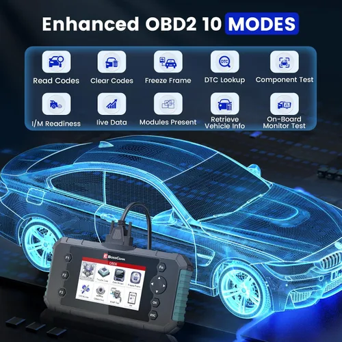 Vista 12 de BOSSCOMM IFIX435 OBD2 2026 escáner y lector de código, herramienta profesional de escáner de automóvil para motor/ABS/SRS/transmisión, VIN