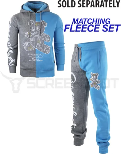 Vista 30 de SCREENSHOT Sudadera urbana de forro polar para hombre, diseño de dibujos animados de animación, parche bordado de gel