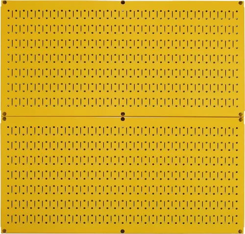 Vista 10 de Tablero horizontal para herramientas de garaje para pared, dos tablas de 32 pulgadas de ancho x 16 pulgadas de alto, fáciles de instalar Blanco