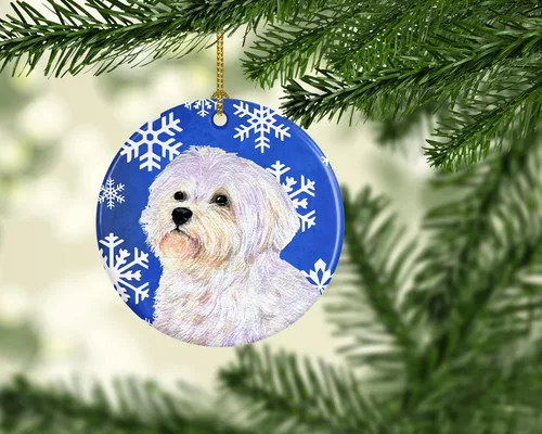 Vista 223 de Caroline's Treasures Cavalier Spaniel - Adorno de cerámica para colgar en el árbol de Navidad, para el hogar, Navidad, fiestas, regalo, 3 pulgadas