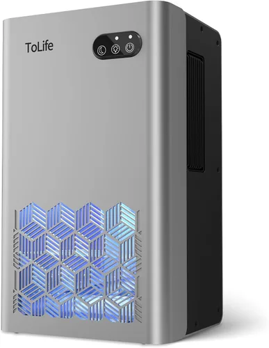 Vista 11 de ToLife Deshumidificador para el hogar, deshumidificadores de 1000 pies cuadrados para sótano, dormitorio, baño, con tanque de agua de 95 onzas