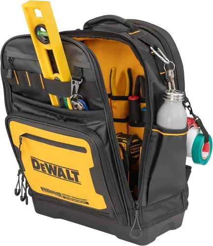 Vista 4 de Mochila de herramientas DEWALT, almacenamiento y organización de herramientas, duradera y resistente al agua (DWST560102)
