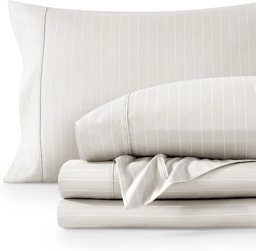 Vista 27 de Bare Home - Juego de sábanas estampadas, 1800 ultra suaves (individual, gris jaspeado) Deep Pockets 6 to 15 Inches, Breathable, Hypoallergenic