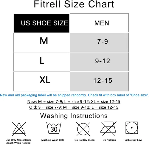 Vista 2 de FITRELL Men's 6 Pack Ankle Running Socks Low Cut Cushioned Athletic Sports Socks 7-99-1212-15