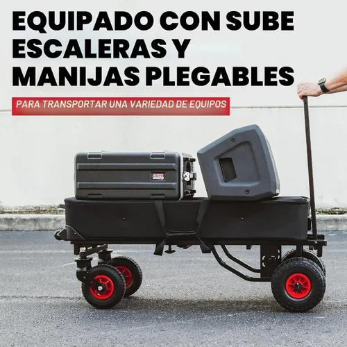 Vista 5 de Gator Frameworks Carrito multiusos plegable todo terreno con extensión de 30-52" y capacidad de carga de 500 libras (GFW-UTL-CART52AT)