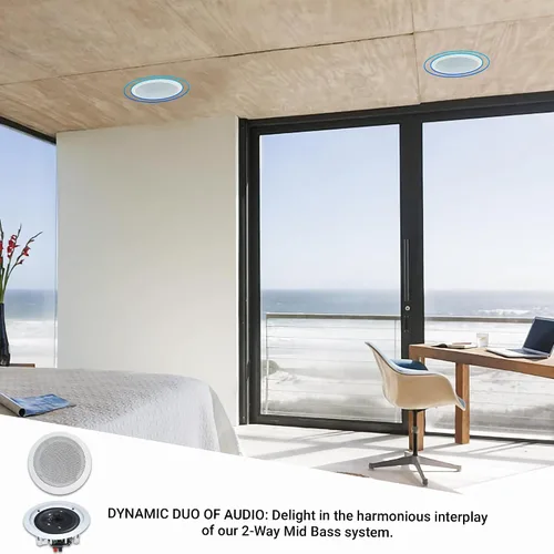 Vista 7 de Vaiyer Kit de sistema de audio para el hogar, amplificador Bluetooth de 7.2 canales de 1500 W