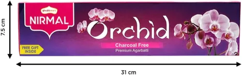 Vista 2 de Shubhkart Nirmal - Varitas de incienso – Paquete de 2 varillas de incienso, 140 varillas de incienso de orquídea para aromaterapia, yoga, calmante
