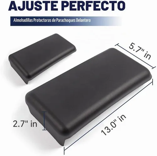 Vista 5 de PIT66 Protectores de parachoques delantero, almohadillas compatibles con Ford F150 2009-2014/no compatible con Harley Edition Driver and Passenger