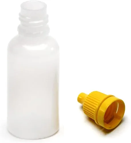 Vista 6 de Othmro 20 botellas de plástico de polietileno de 0.5 onzas, botellas cuentagotas de ojo de laboratorio de 0.0 fl oz, botellas con gotero líquido