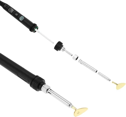 Vista 6 de QWORK Kit de soldadura de plástico para reparación de superficies - 80W, 110V, temperatura ajustable 392.0-896.0 °F con juego completo