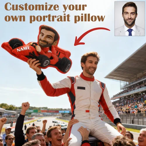 Vista 6 de Amlion Almohada personalizada: almohada facial personalizada de dibujos animados con nombre de imagen, almohadas personalizadas con forma de cara