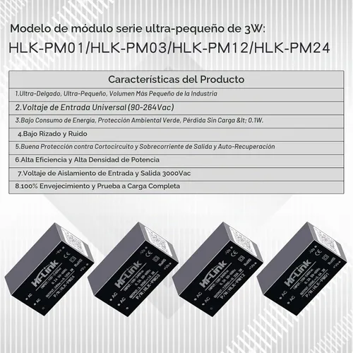Vista 2 de Módulo de alimentación aislado AC-DC Módulo de alimentación de conmutación para el hogar inteligente, módulo de alimentación Mini Buck 220v a 12v
