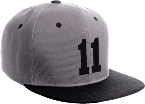 Vista 109 de Número de equipo modificado para requisitos particulares del jugador del color del sombrero del Snapback de la visera plana clásica de la visera