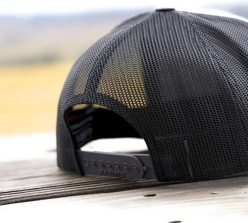 Vista 5 de Sombrero de cuero Golden Retriever Regalo Golden Retriever Sombrero de camionero dorado Gorra de béisbol Golden Retriever, Frente gris/malla