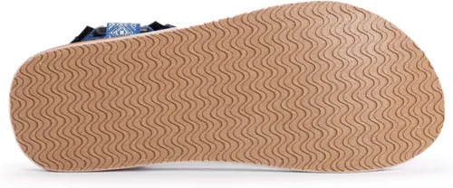 Vista 4 de MUK LUKS Sandalias de barra de arena para mujer-marfil