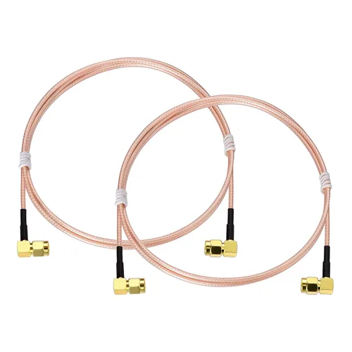 Vista 8 de Superbat Cable coaxial SMA – SMA macho a conector macho SMA – Puente de cable coaxial RG316 de 6 pulgadas para antena WiFi 3G 4G LTE router RTL SDR