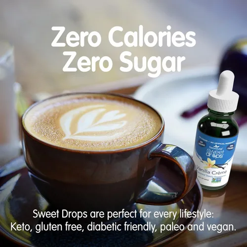 Vista 5 de Edulcorante líquido Sweet Drops de stevia, crema de vainilla, de la marca SweetLeaf