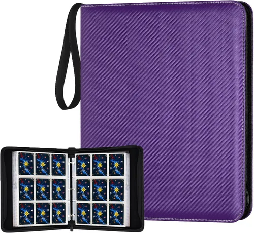 Vista 22 de GERMUN Carpeta de tarjetas coleccionables con 12 bolsillos, 720 bolsillos, carpeta de colección de tarjetas, carpeta de álbum de tarjetas para MTG