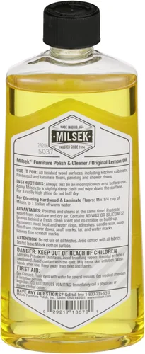 Vista 4 de Milsek Esmalte para muebles, limpiador de muebles de aceite de limón y paño de pulido, 12 onzas líquidas