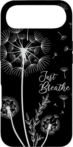 Vista 27 de Lindo diseño de tatuaje de diente de león flechas respiración patrón caso para iPhone 17