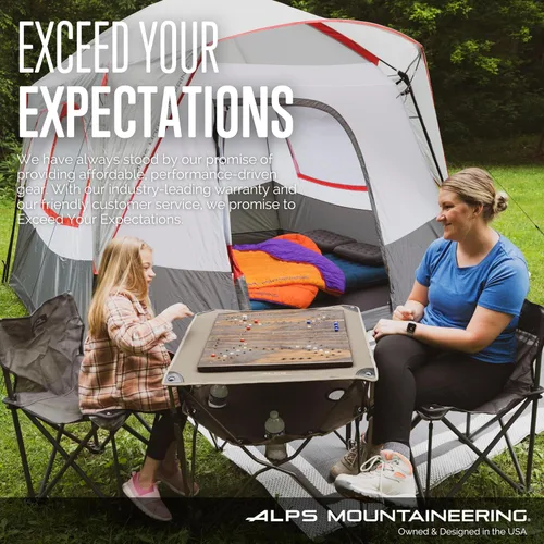 Vista 8 de ALPS Mountaineering Eclipse - Mesa de camping y juego portátil, compacta con bolsa de transporte