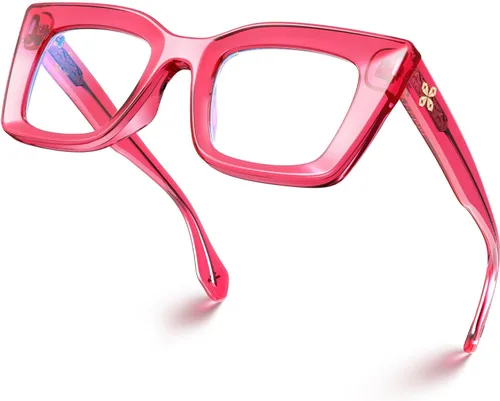 Vista 9 de VISOONE Cat Eye Blue Light Blocking Glasses TR90 Anti-glare Women Calida