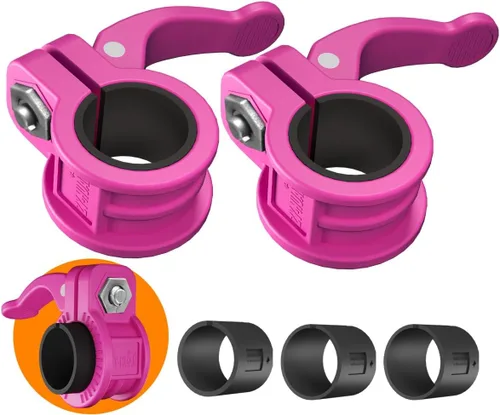 Vista 12 de Mini clips de barra de 1 pulgada I collar de barra ajustable de varios tamaños I Abrazaderas de barra de 1 pulgada, clips de peso de liberación Negro