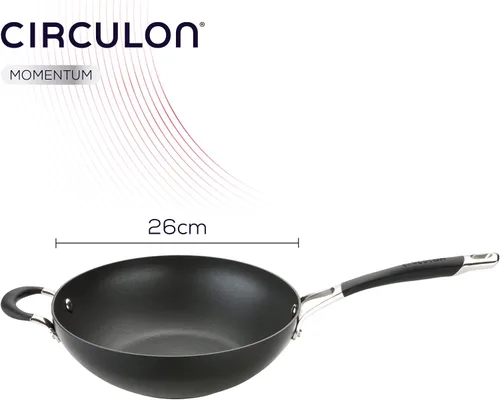 Vista 2 de Circulon - Momentum - Sartén para wok anodizado duro - antiadherente total - Apto para inducción - 10.2 in