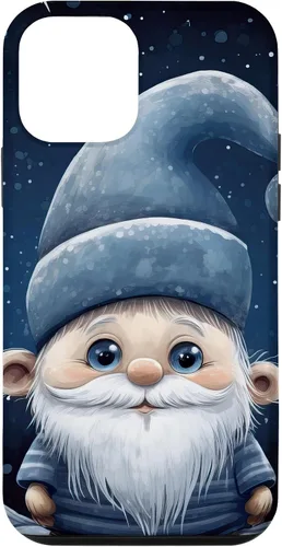 Vista 16 de iPhone 16 Funny Winter Gnome For Christmas Cute Xmas Snowflake Pattern Case
