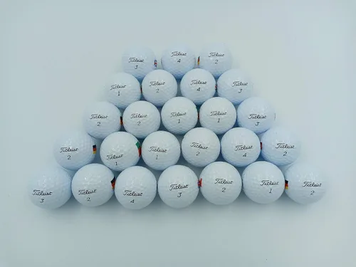 Vista 3 de Titleist Pro V1x Mint - Pelota de golf reacabada, color blanco, el paquete puede variar