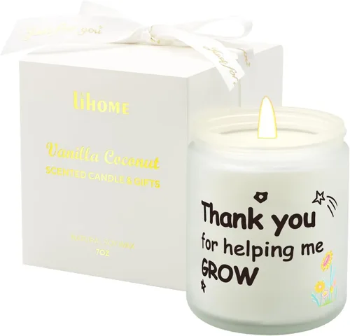 Vista 15 de Lihome Velas de otoño – Decoración de otoño para el hogar, regalos para mujeres, mamá, amiga, cera de soja natural, velas perfumadas de sidra