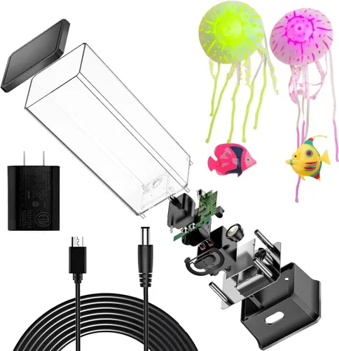 Vista 3 de CALOVER Regalos para niños, hombres, mujeres, amigos, familia, lámpara de medusa, luz nocturna para niñas, niños, hogar, oficina, dormitorio