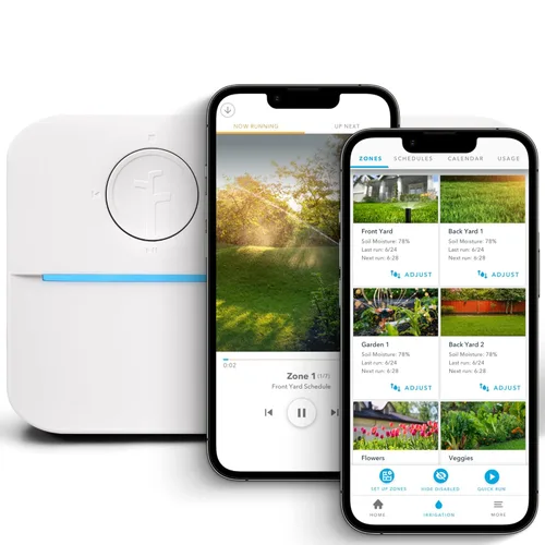 Vista 8 de Rachio - Controlador inteligente de aspersores WiFi (control remoto de riego de 16 zonas) – Programación basada en aplicación, inteligencia