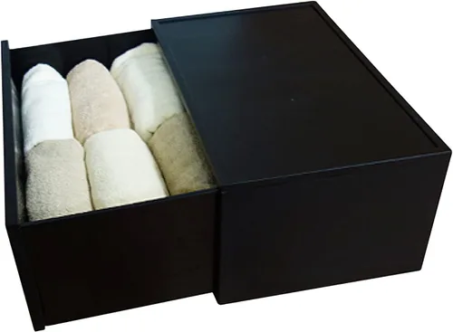 Vista 6 de ASTAGE Cajón de plástico con bloque de cajones apilables, almacenamiento modular, cajón de almacenamiento para el hogar, armario, sala de estar