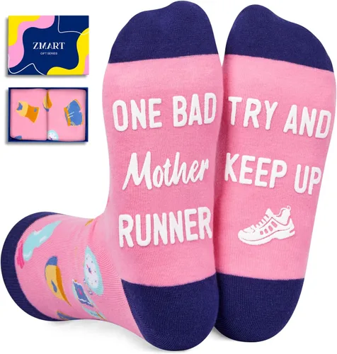 Vista 10 de Zmart Gifts for Sports Lovers - Running Yoga Dance Skater Fishing Gifts, Funny Socks