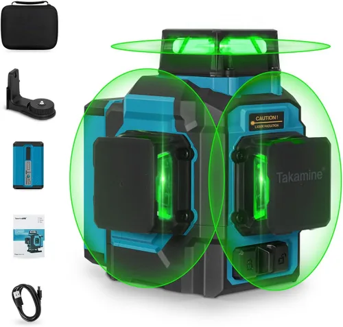 Vista 9 de Takamine Nivel láser Pro 12 línea autonivelante, 3x360° línea roja ultra