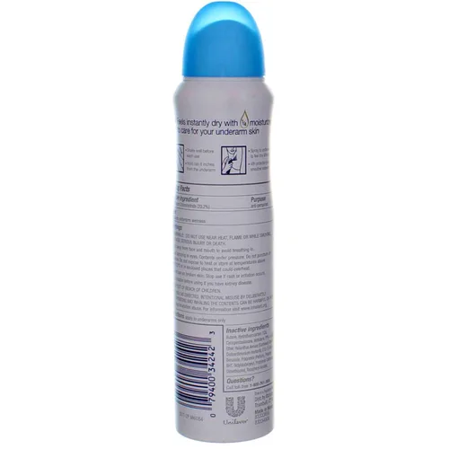 Vista 3 de Dove Dry Spray Antitranspirante, Nourished Beauty 3.80 oz (paquete de 8)