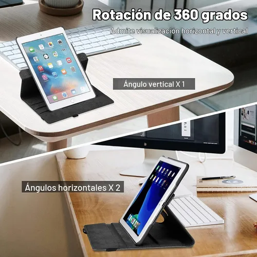 Vista 2 de Samsung 10.2 Estuche - Compatible con tabletas 2021/2020/2019 - Funda giratoria de 360 grados con función de encendido y apagado (Negro)